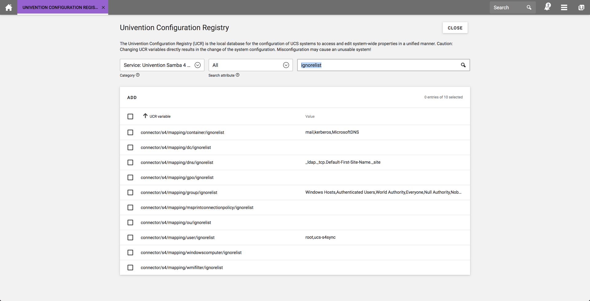 Fixing UNIVENTION_S4CONNECTOR errors for cn=Console Logon,cn=Builtin