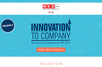 Screenshot der innovation2company Webseite